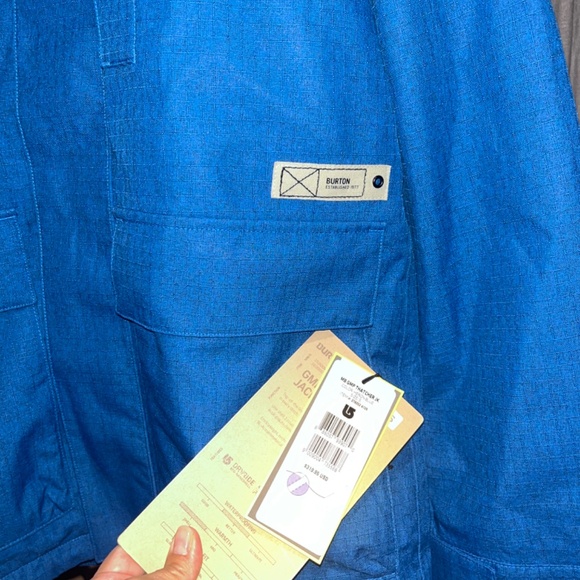 NEW $320 Burton GMP Thatcher Jacket! Small  Blue Dry Ride EcoNanoshell 2L Shell - Picture 4 of 11